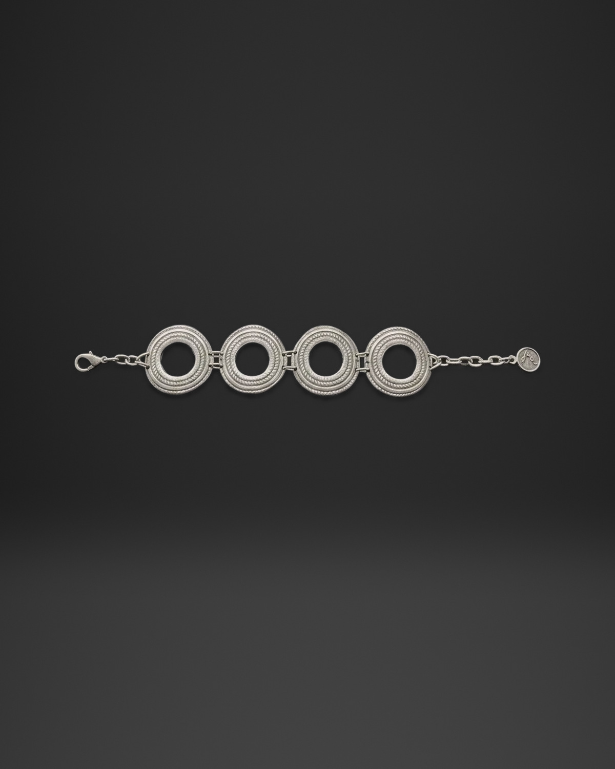 Rope Edge Ring Link Bracelet