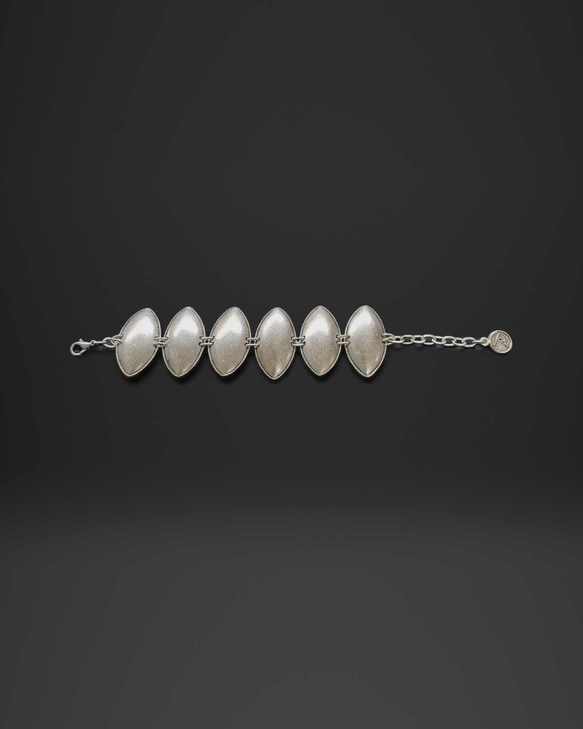 Smooth Domed Marquise Bracelet