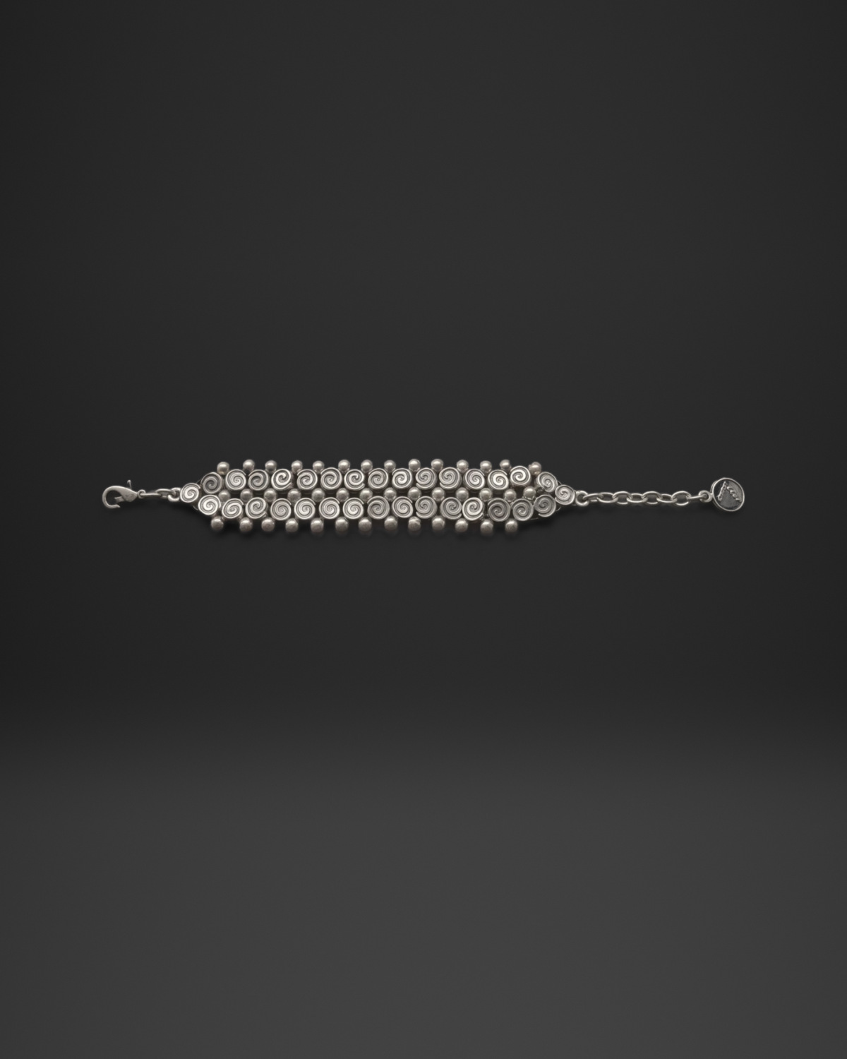 Double Row Swirl Dot Bracelet