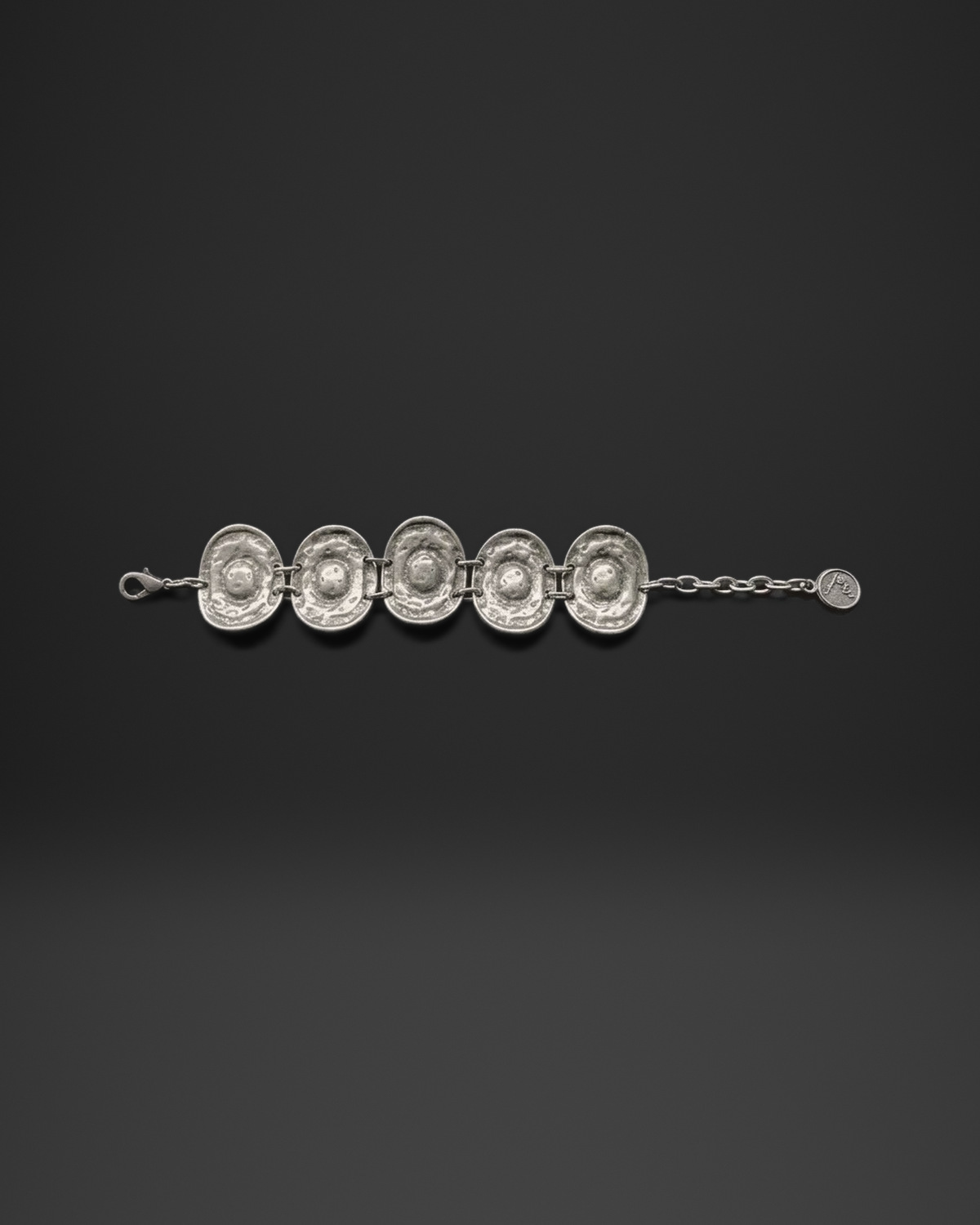 Domed Concave Disc Bracelet