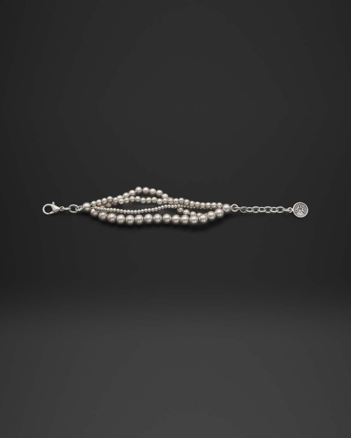 Triple Strand Ball Bead Bracelet