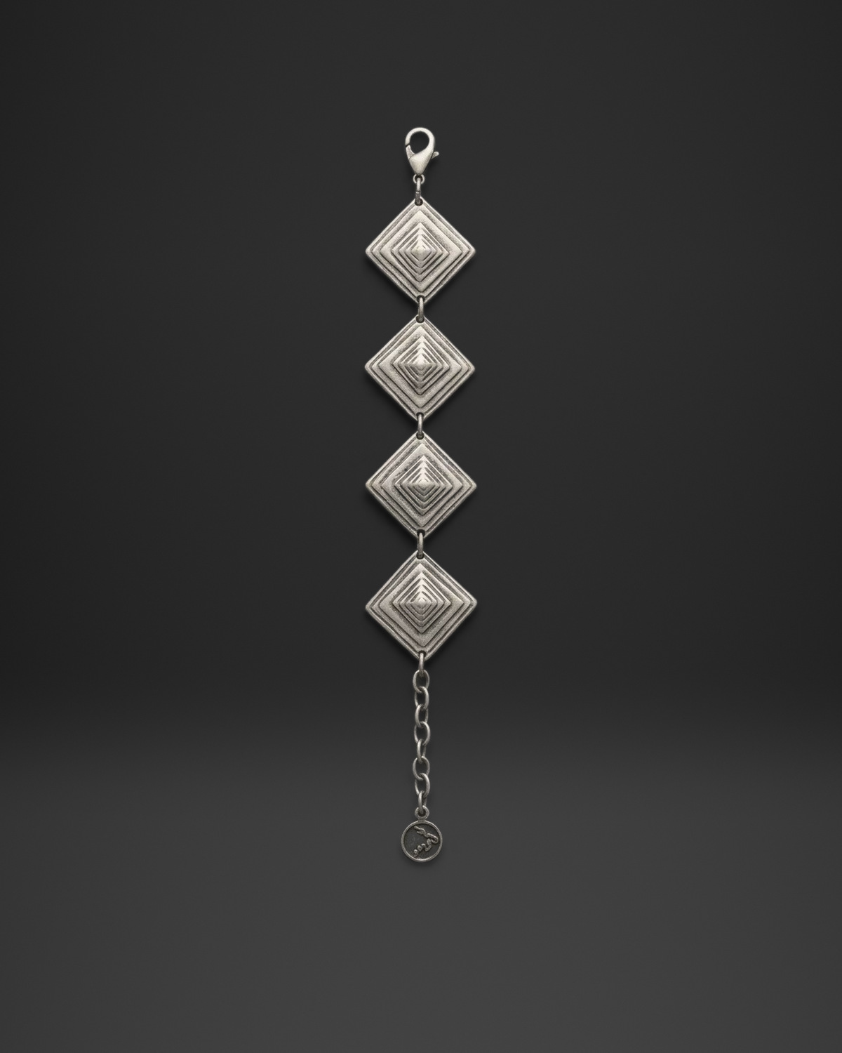 Stepped Pyramid Diamond Bracelet