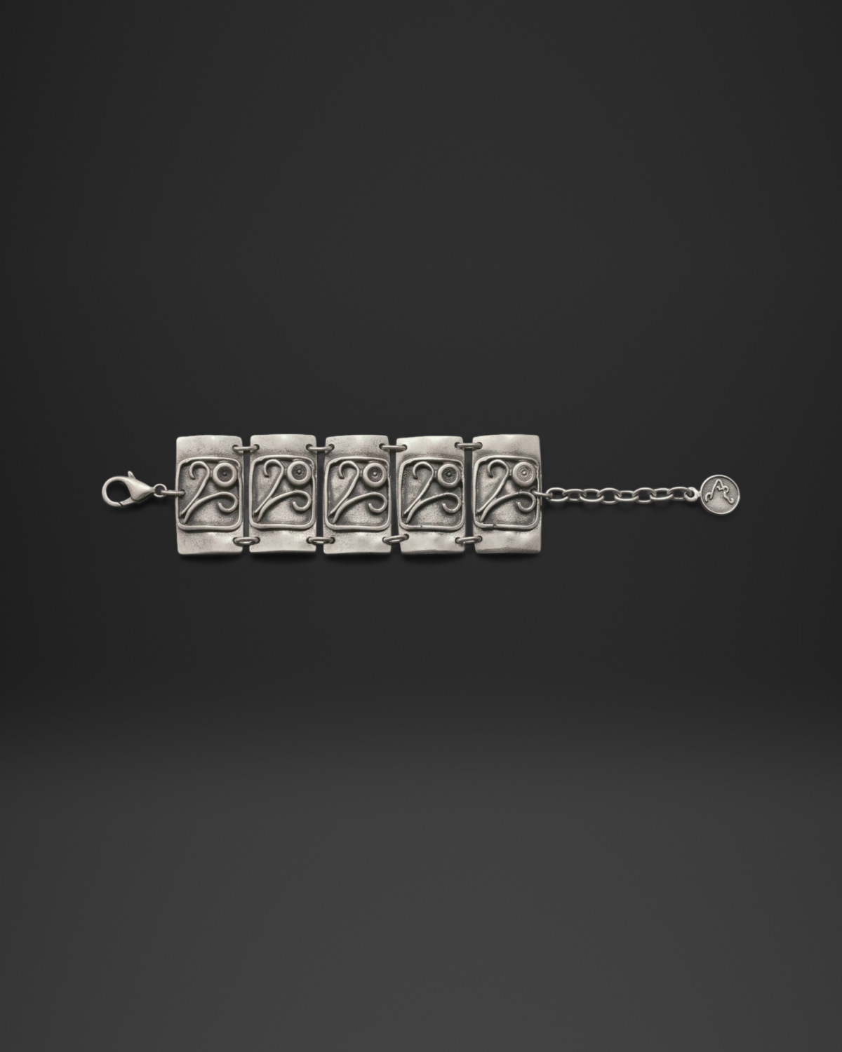 Abstract Symbol Square Panel Bracelet