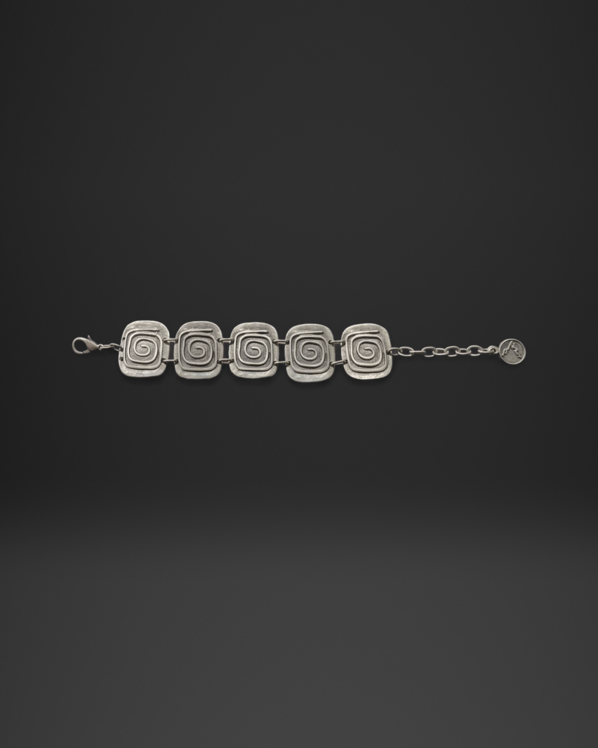 Square Spiral Panel Bracelet