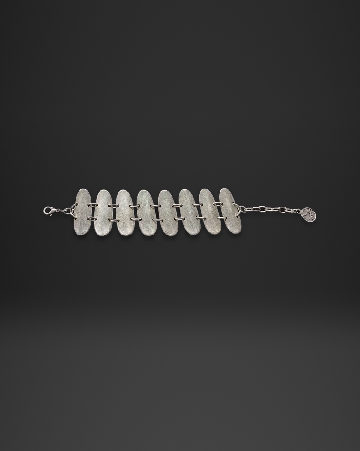 Elongated Oval Paddle Link Bracelet
