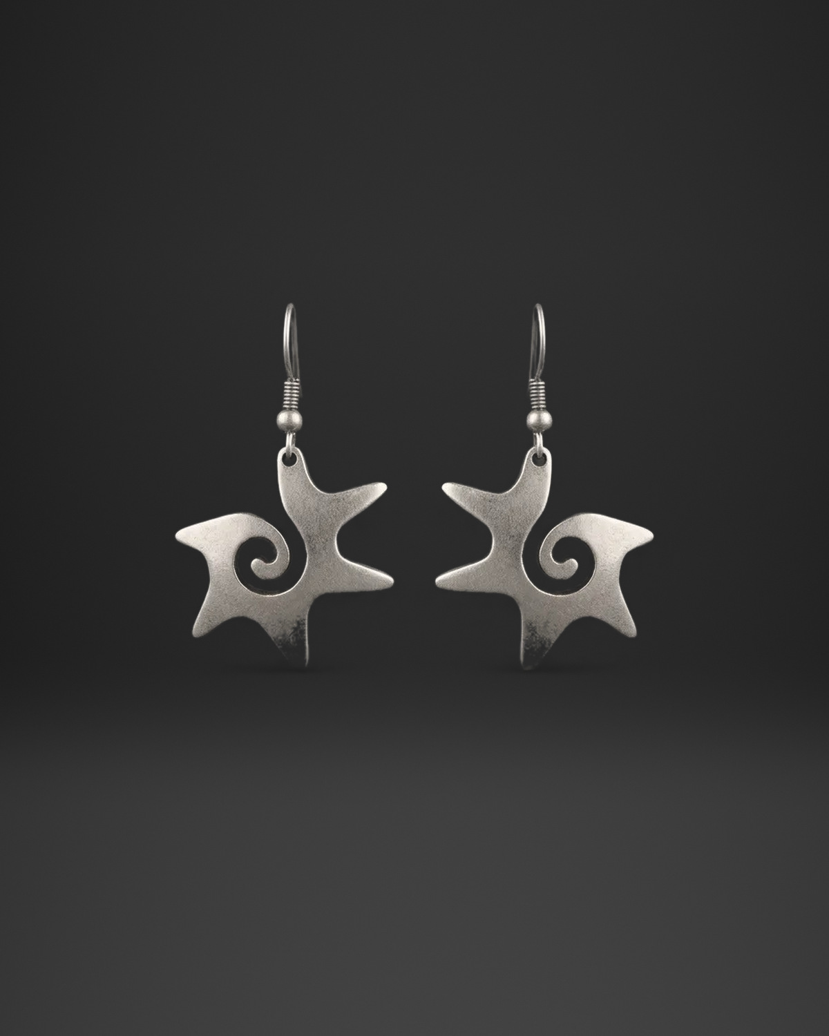 Spiral Starfish Earrings