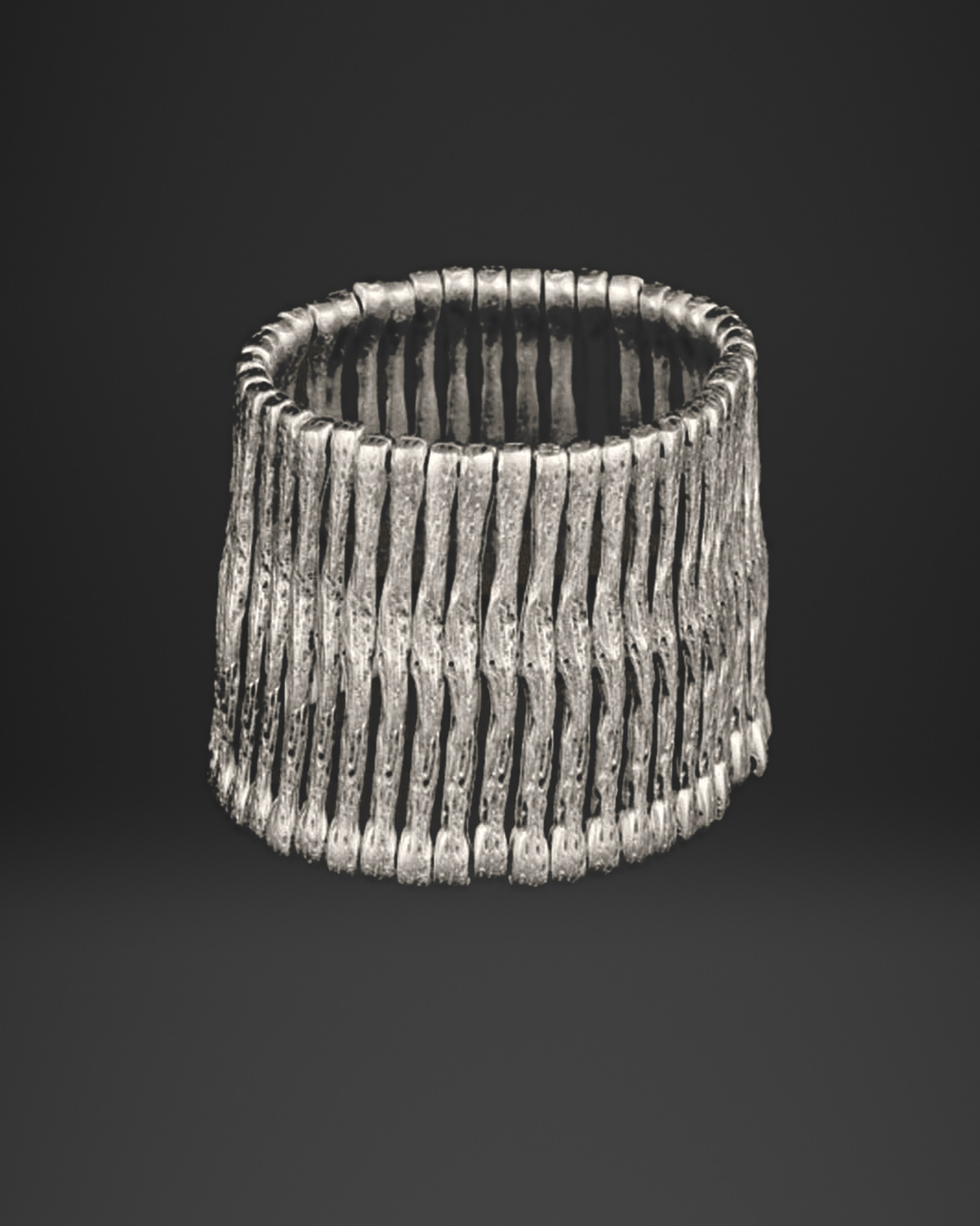 Twisted Rib Bar Stretch Bracelet