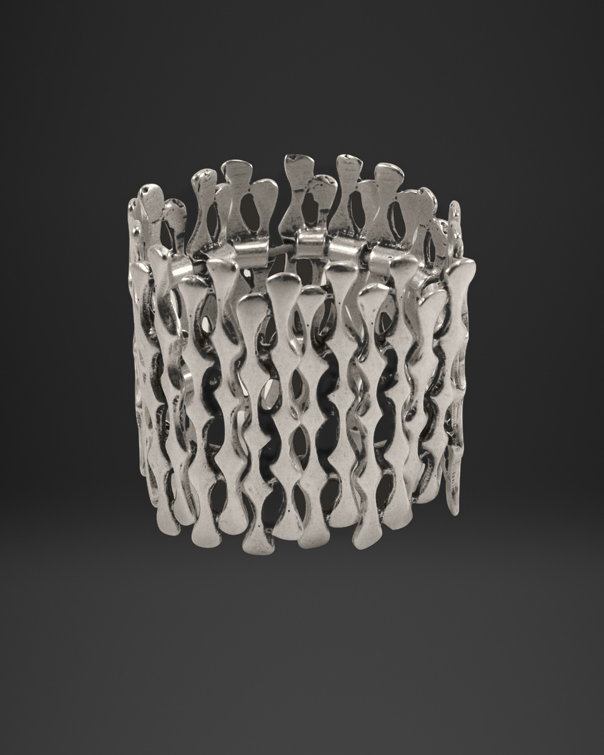 Bone Cut-Out Bar Stretch Bracelet