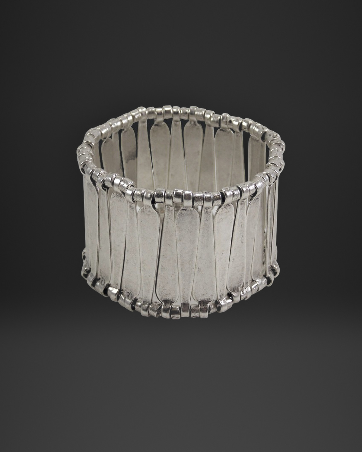 Paddle Bar Bead Rim Stretch Bracelet