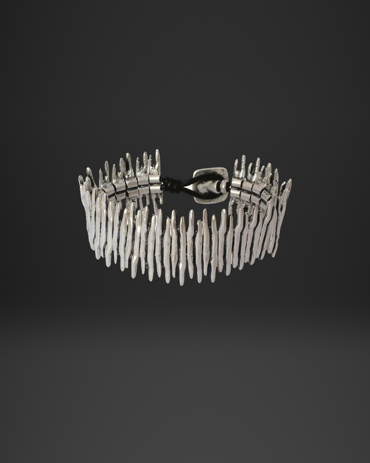 Fringe Stick Leather Cuff Bracelet