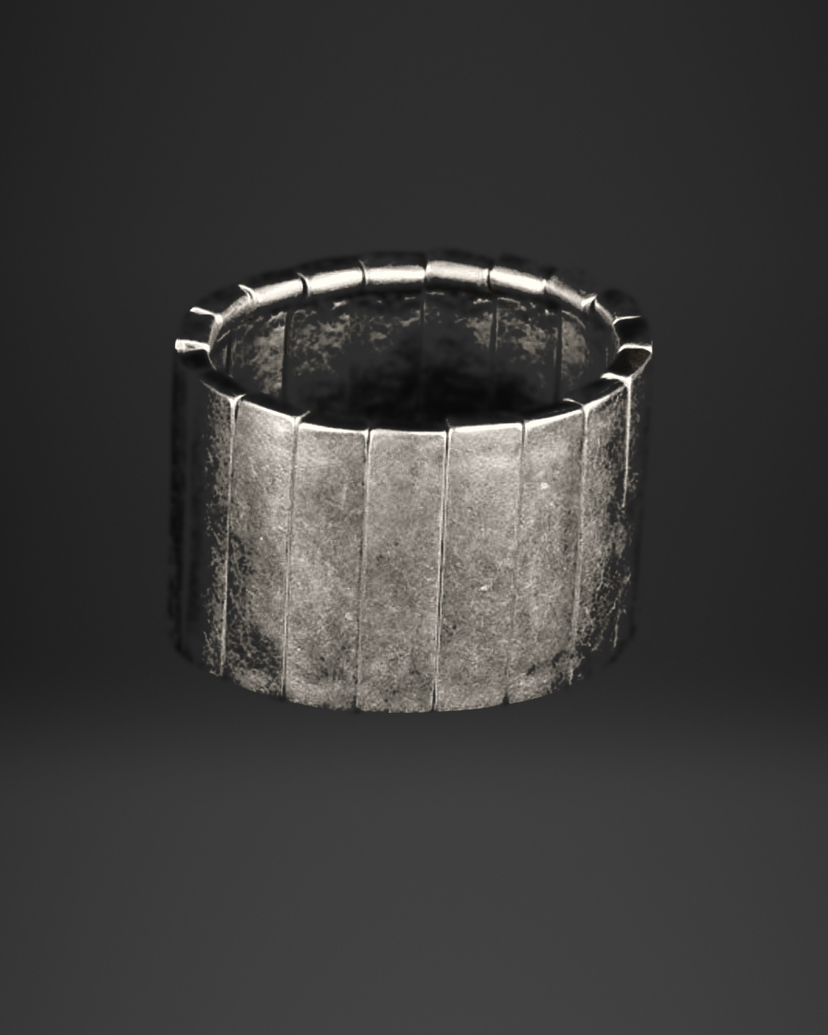 Smooth Wide Plate Stretch Bracelet