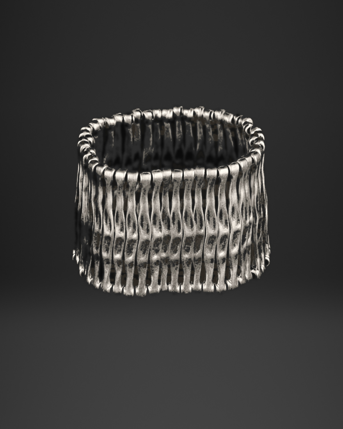 Rippled Bar Stretch Bracelet