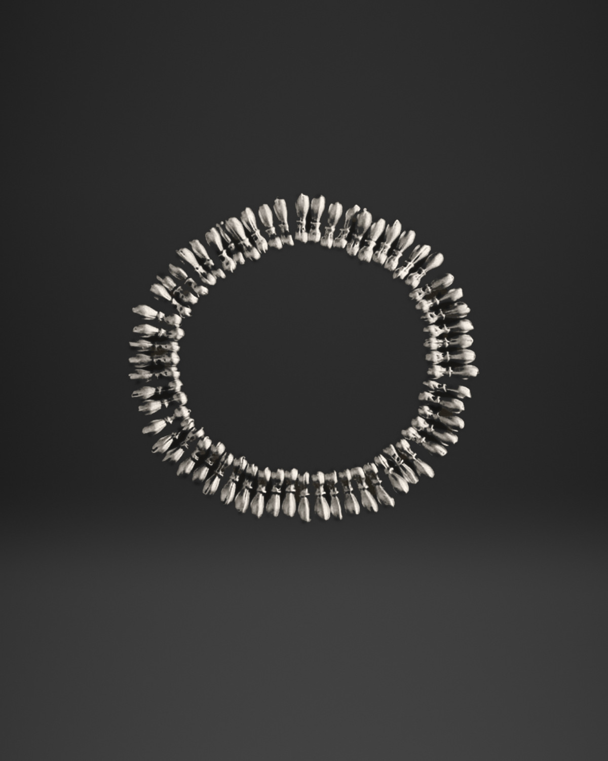 Spiked Spacer Bead Stretch Bracelet