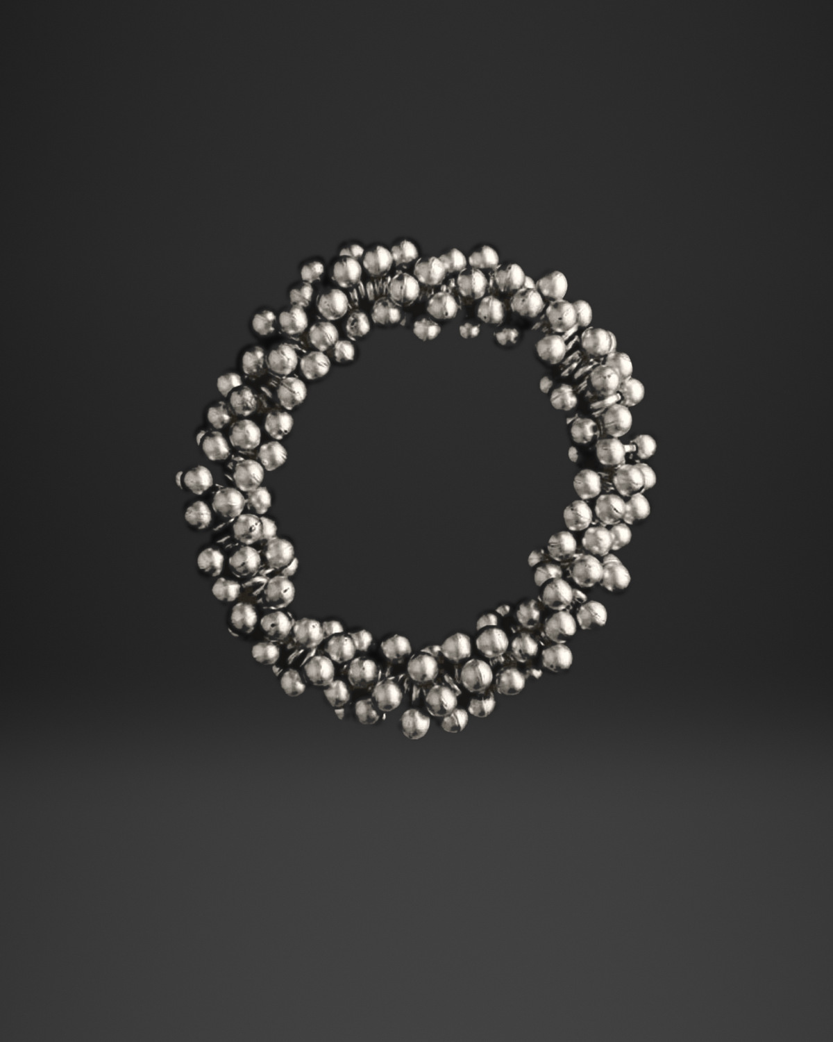 Ball Bead Cluster Stretch Bracelet