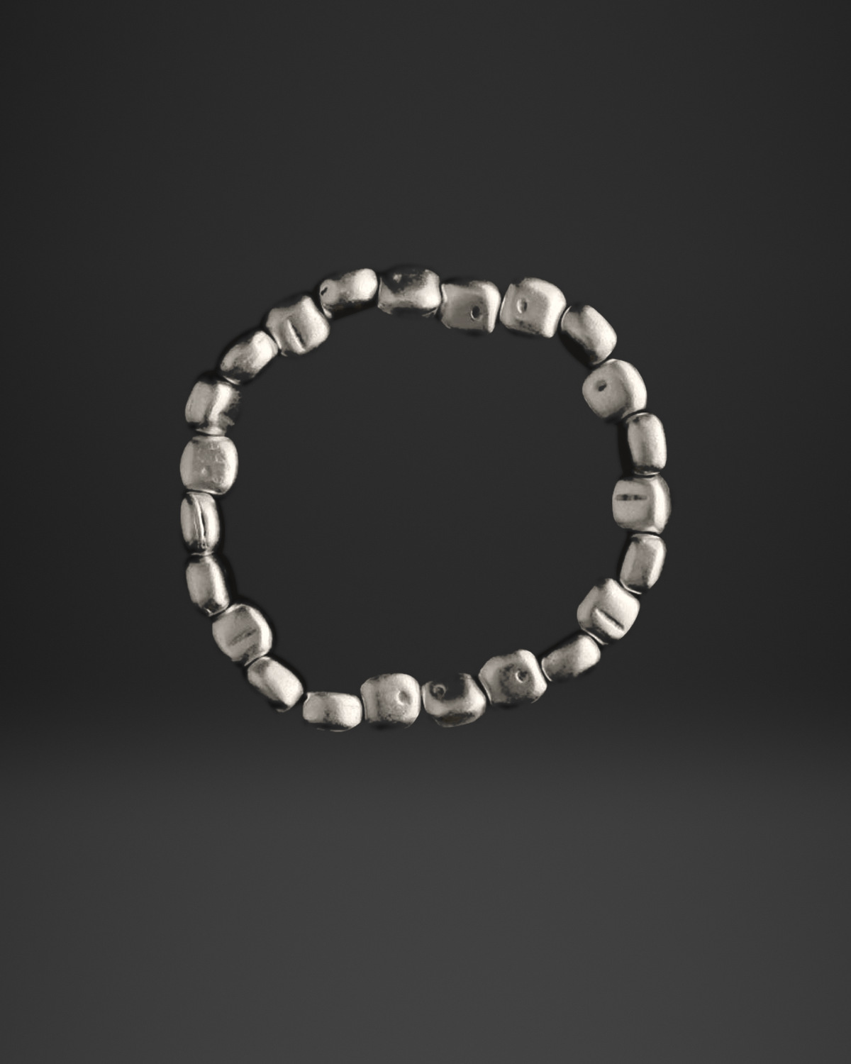 Chunky Nugget Bead Stretch Bracelet