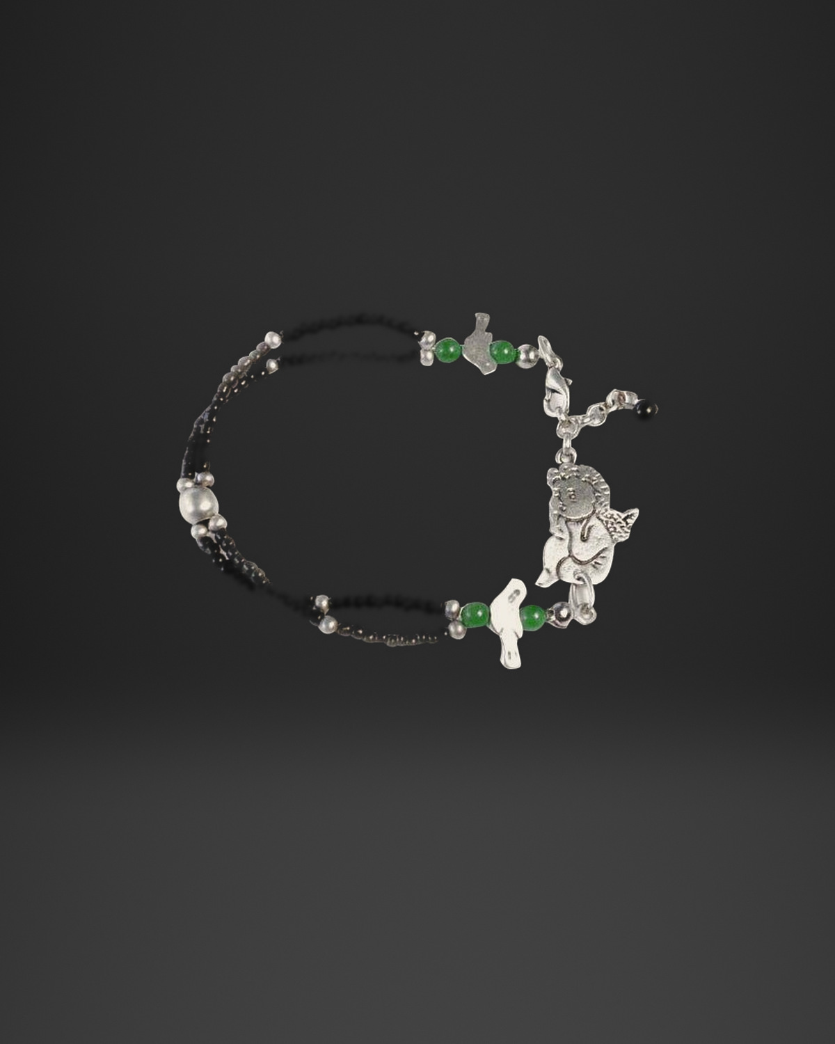 Cherub and Dove Beaded Bracelet