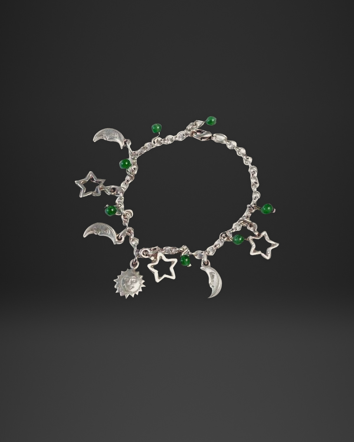Sun Moon Star Charm Bracelet