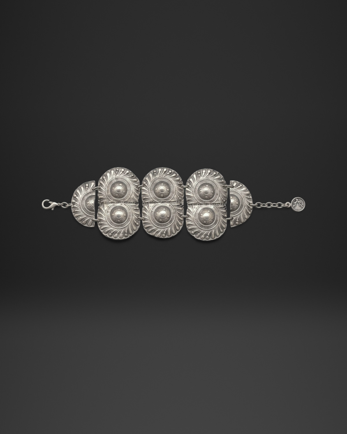Domed Shield Panel Bracelet