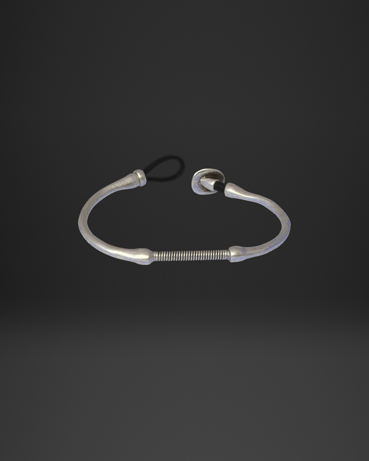 Coil Spring Organic Bangle Bracelet