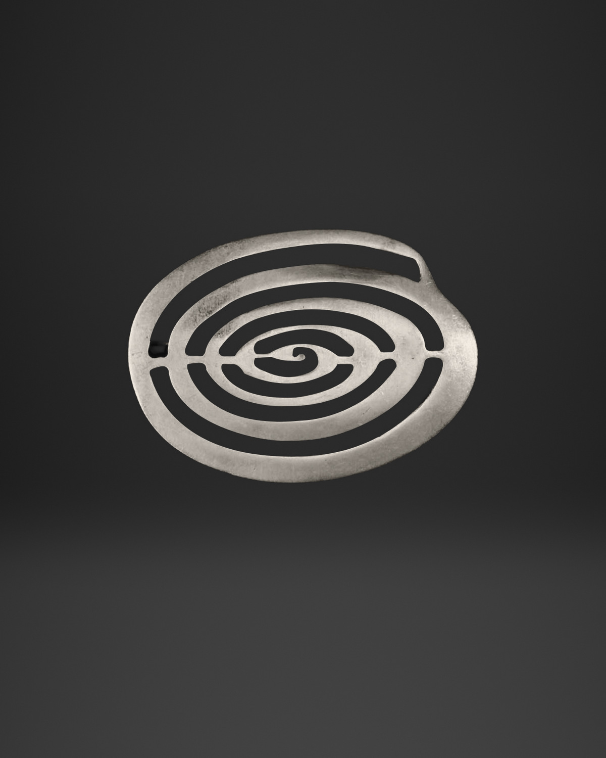 Horizontal Maze Eye Brooch