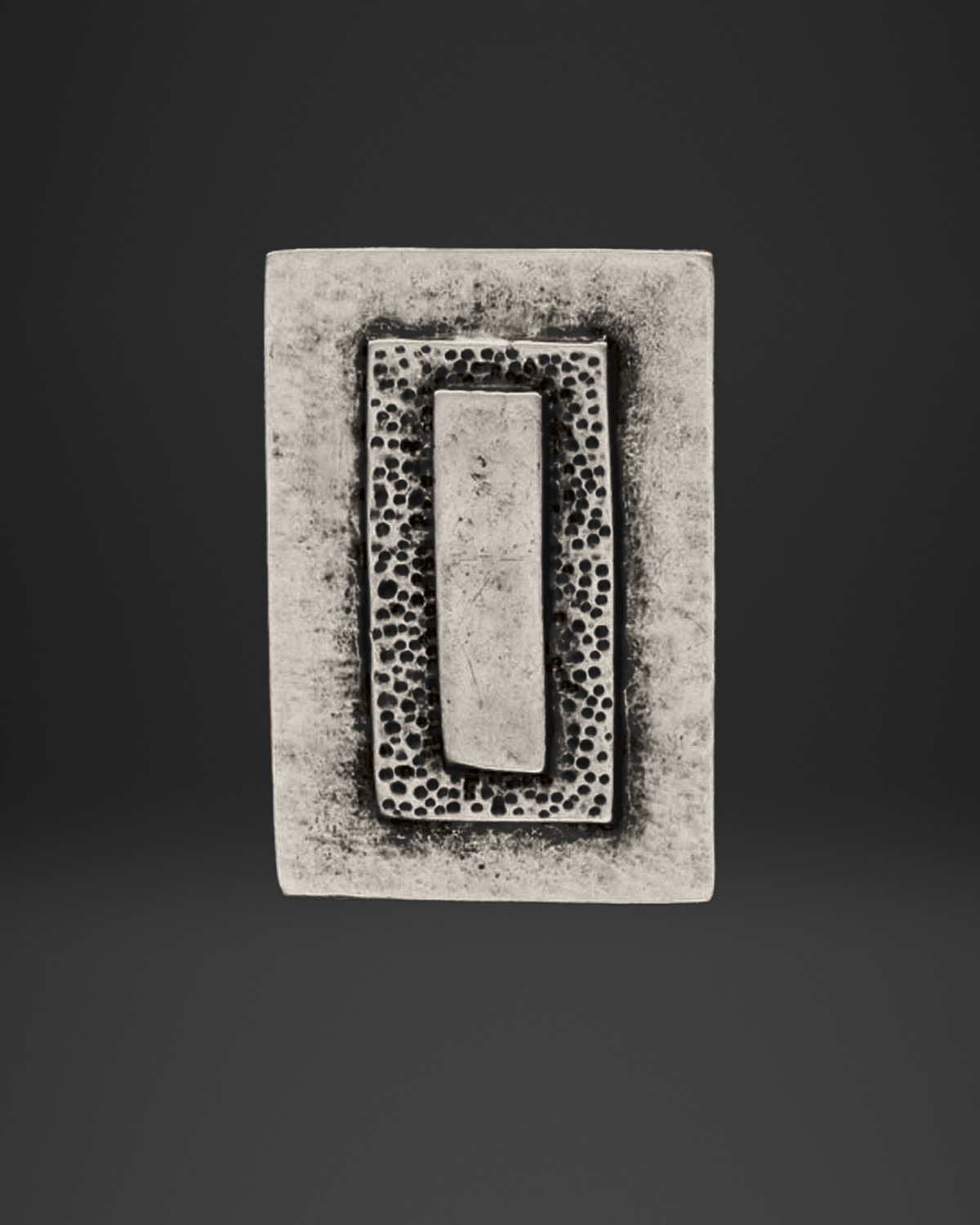 Framed Column Plaque Brooch