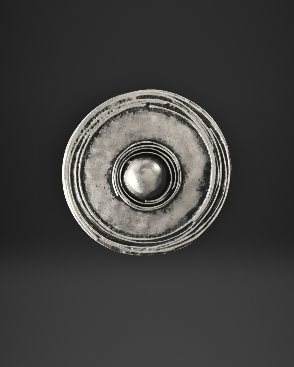Center Orb Halo Brooch