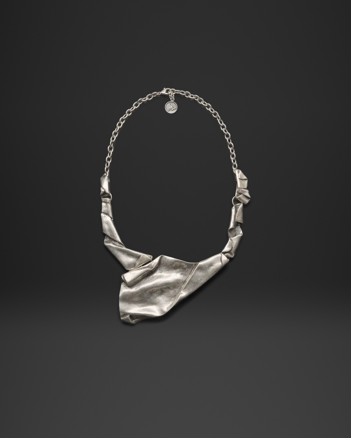 Draped Scarf Bib Necklace