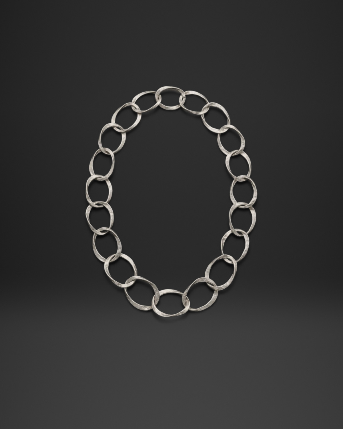 Organic Oval Link Chain Necklace