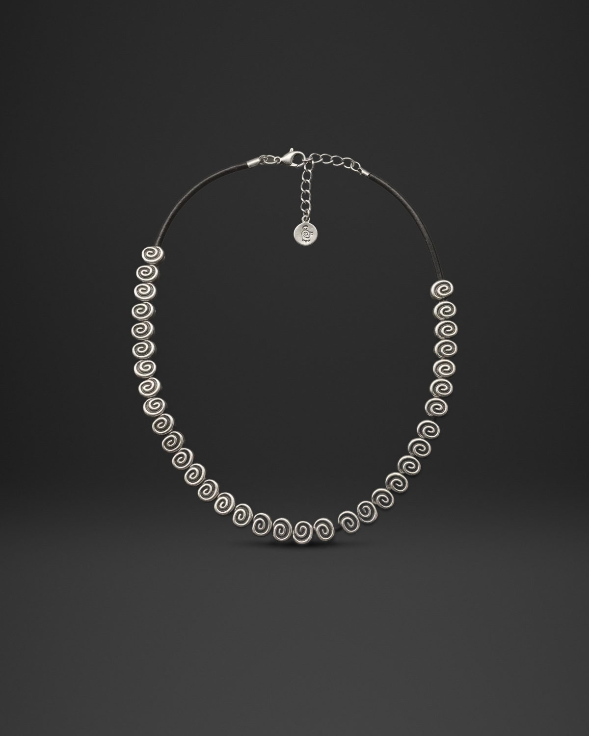 Spiral Link Wire Necklace