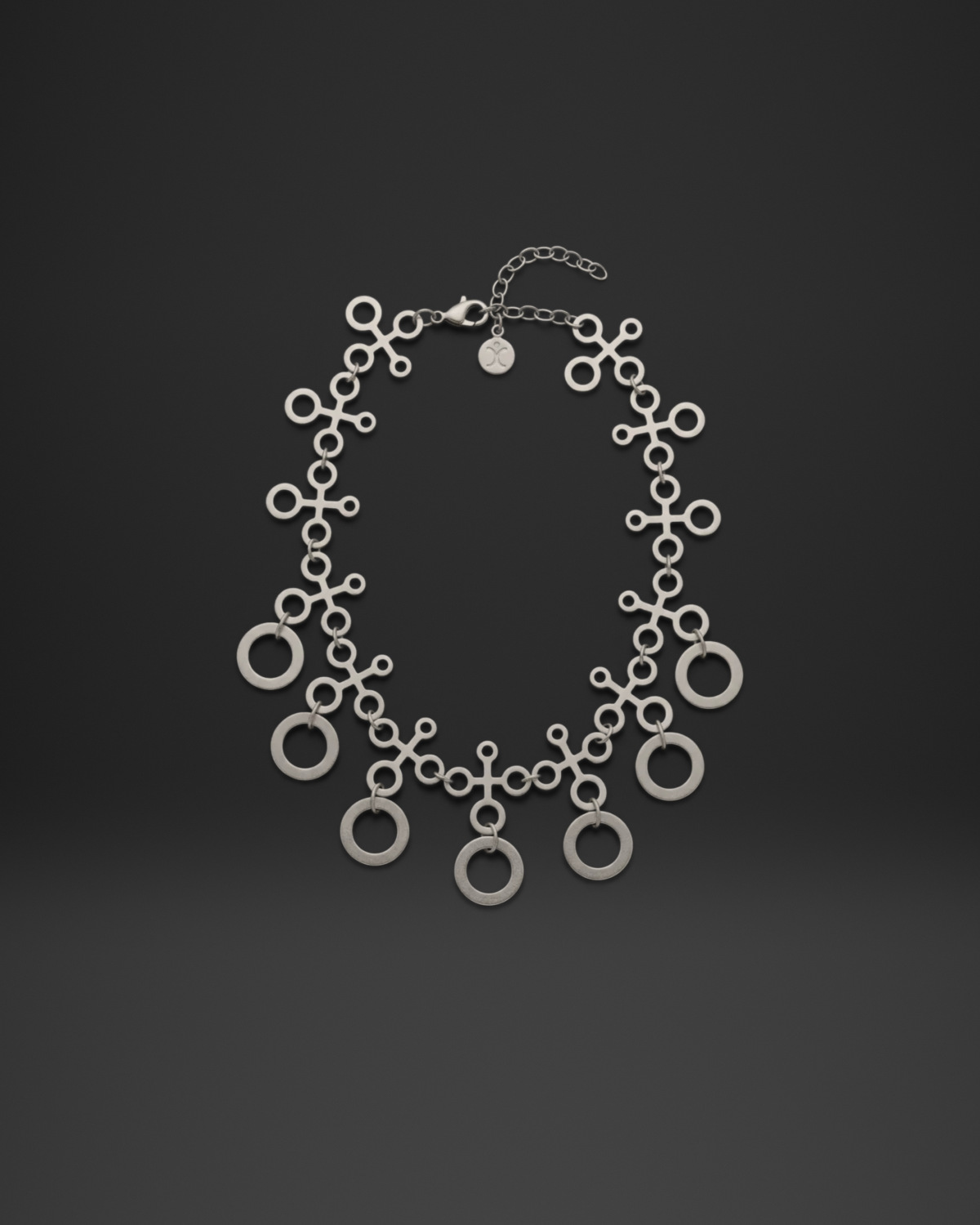 Ring Cross Link Necklace