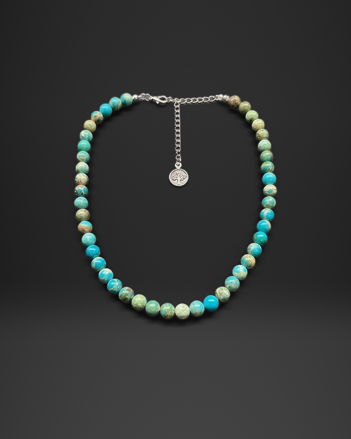 Turquoise Color Bead Strand Necklace