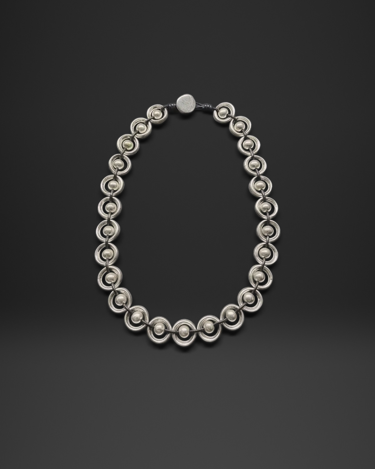 Cup and Ball Link Necklace