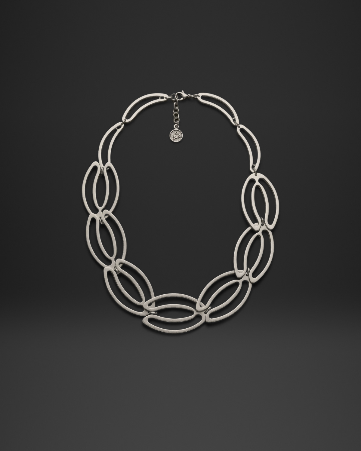 Layered Marquise Link Necklace