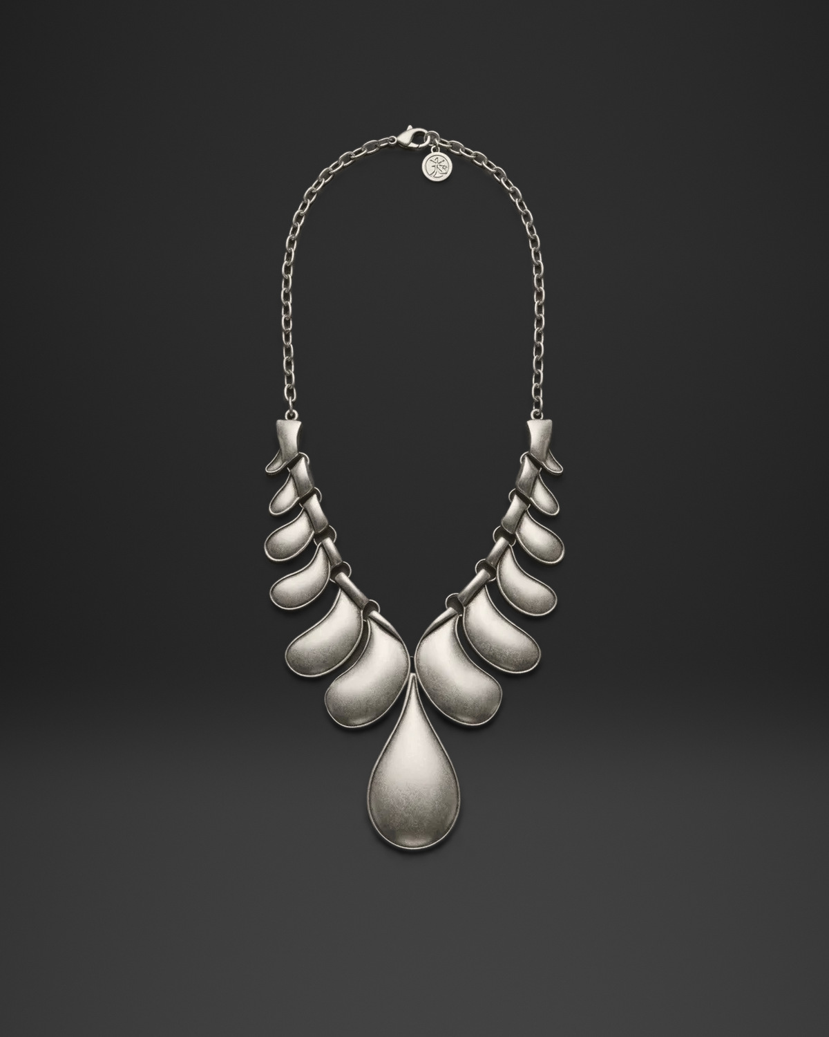 Petal Cascade Teardrop Necklace