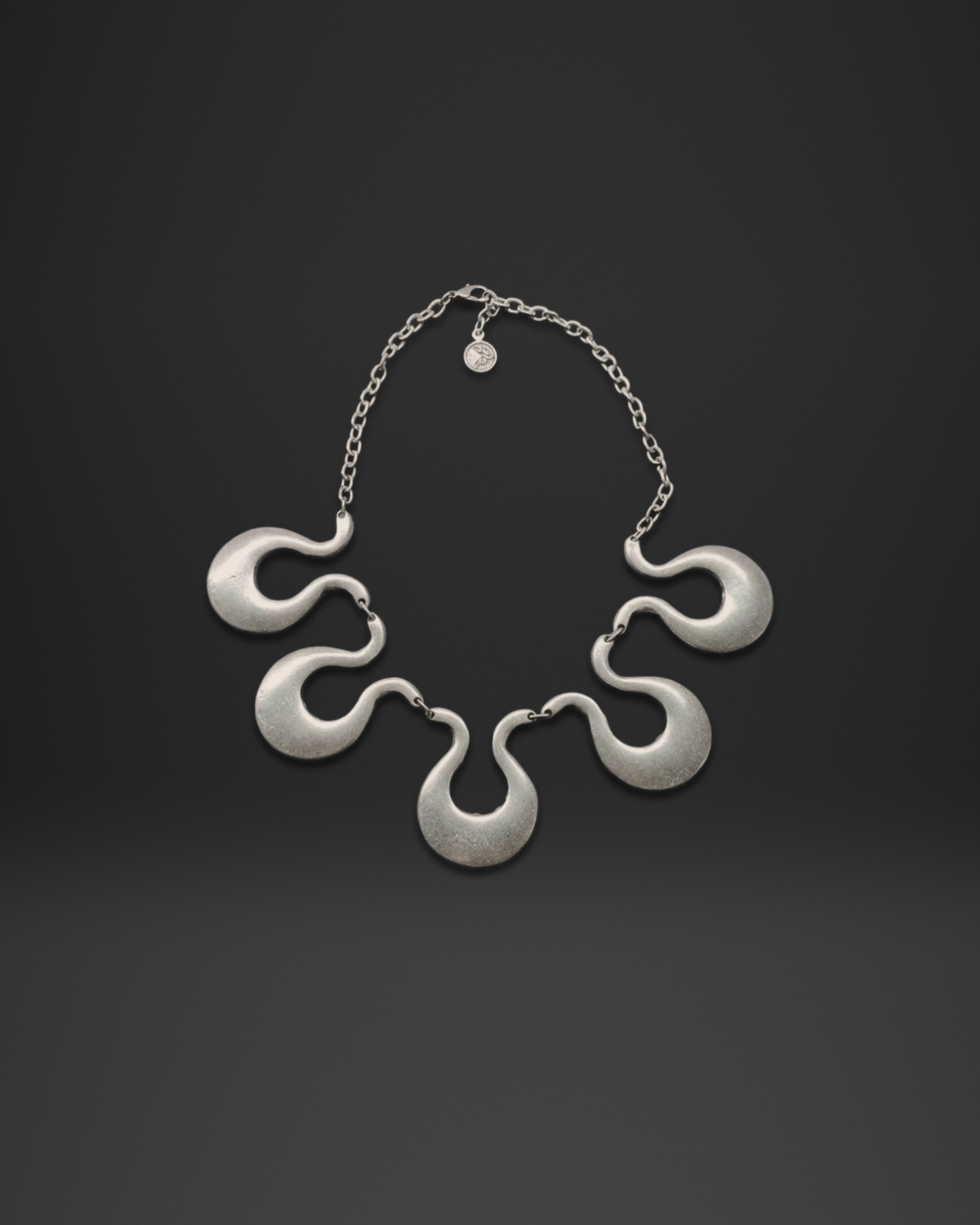 Hook Crescent Link Necklace