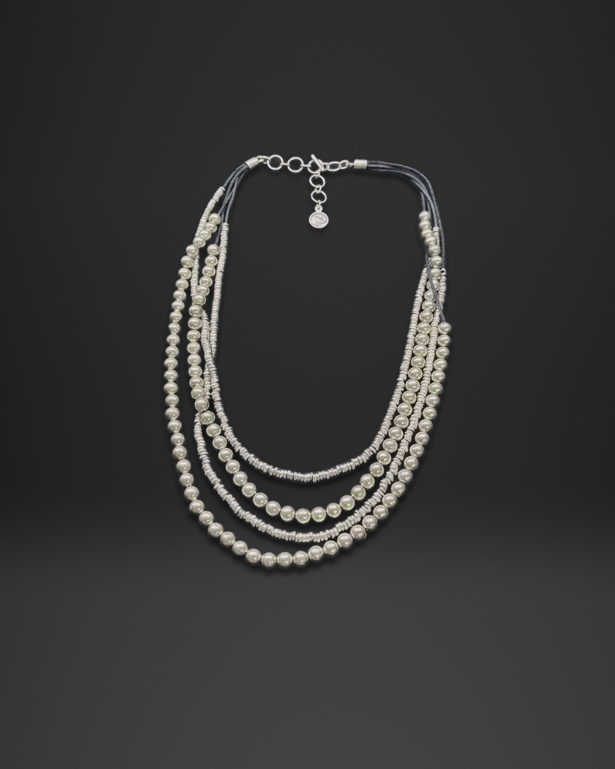 Multi Strand Mixed Bead Long Necklace
