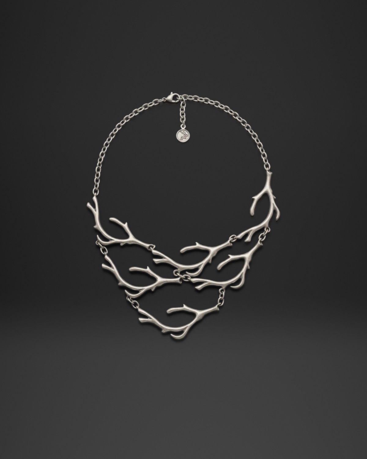Coral Branch Bib Necklace