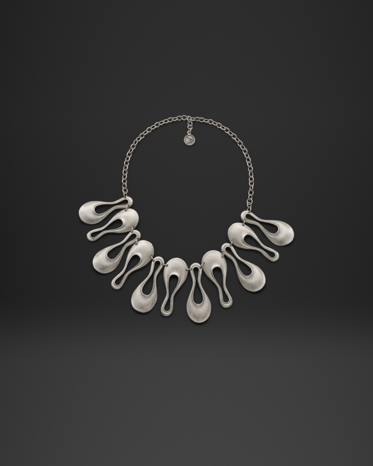 Molten Drop Fringe Necklace