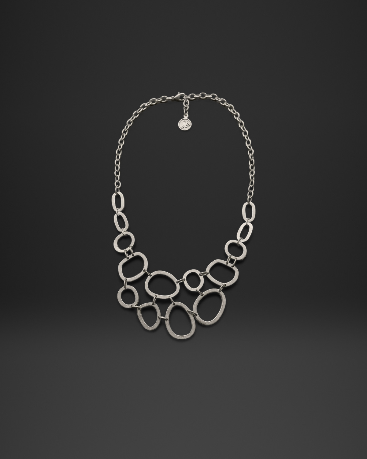 Organic Ring Bib Necklace