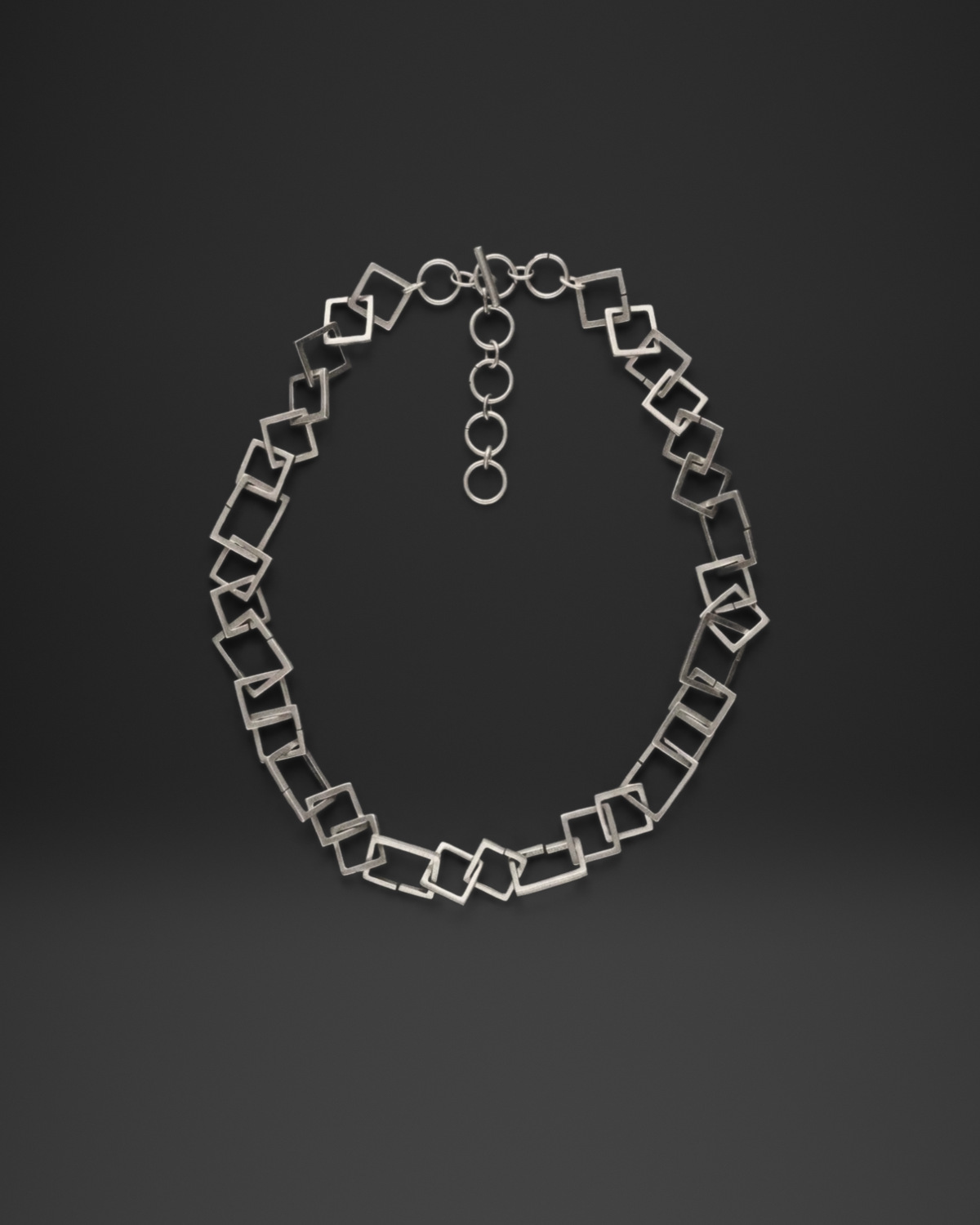 Tilted Square Link Necklace