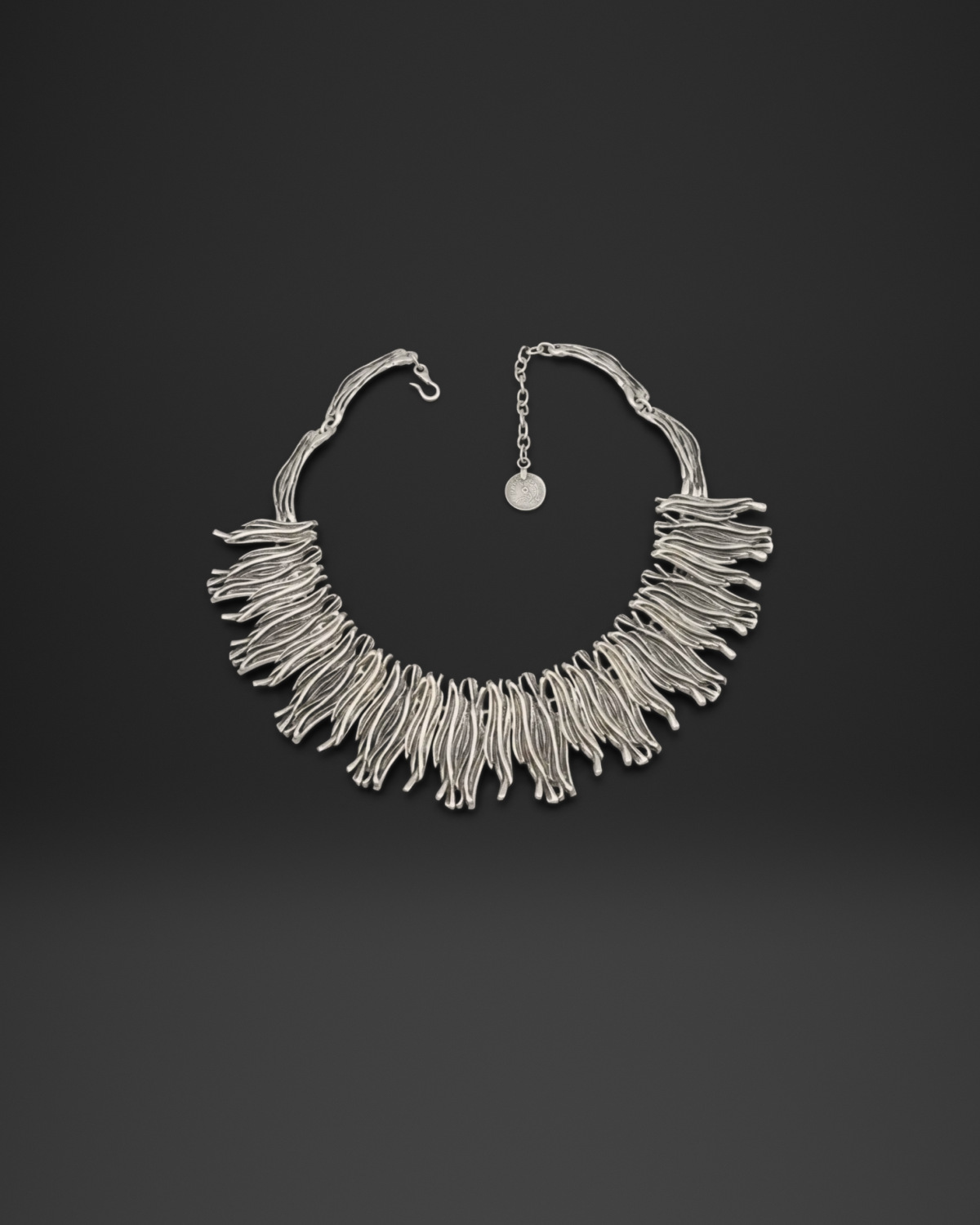 Wavy Fringe Bundle Necklace