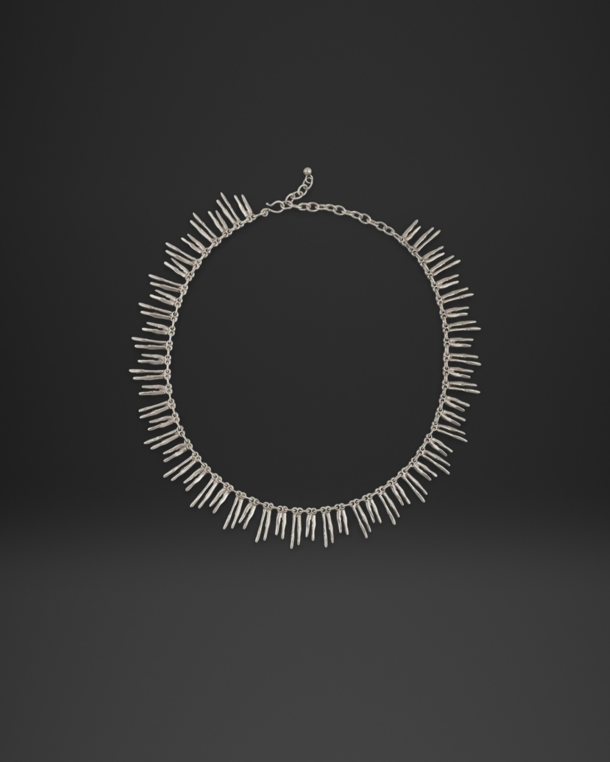 Spike Fringe Chain Necklace