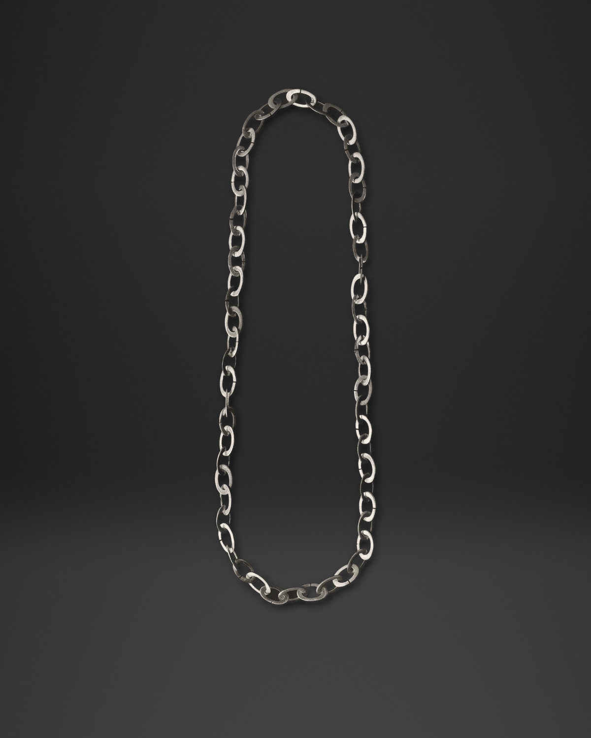 Oval Link Long Chain Necklace
