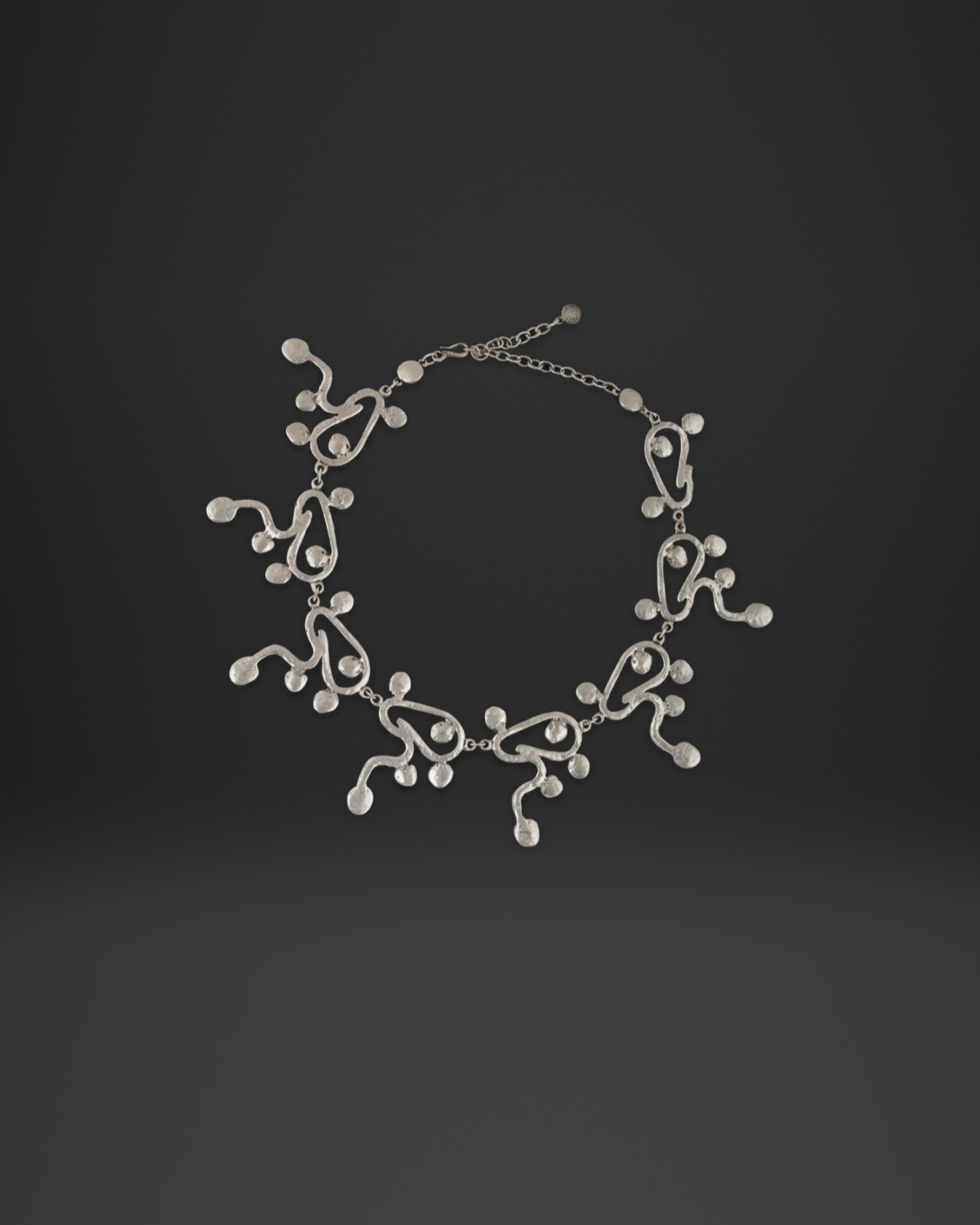 Squiggle Ball Link Necklace