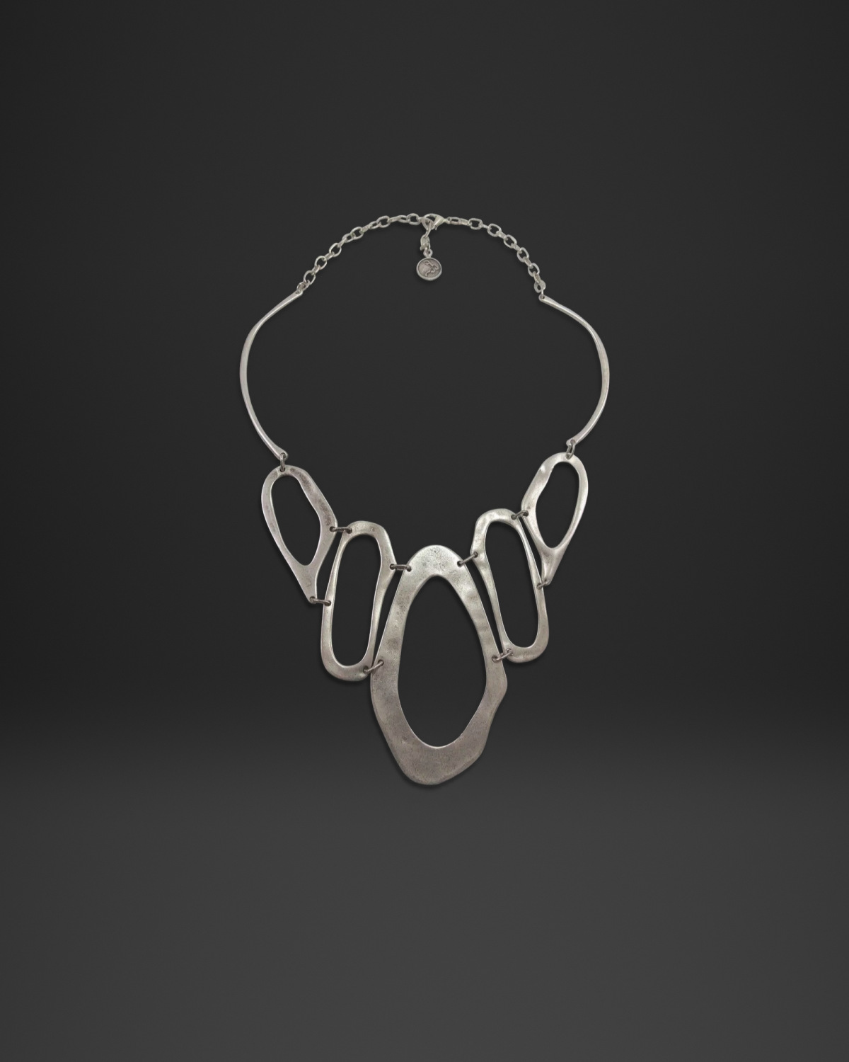 Organic Loop Cascade Collar Necklace