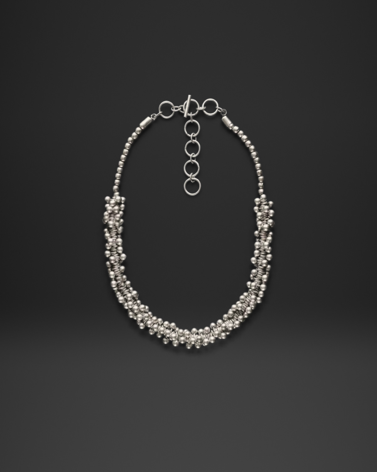 Cluster Bead Rope Necklace