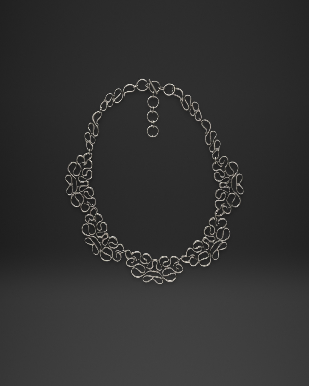 Scribble Wire Link Necklace