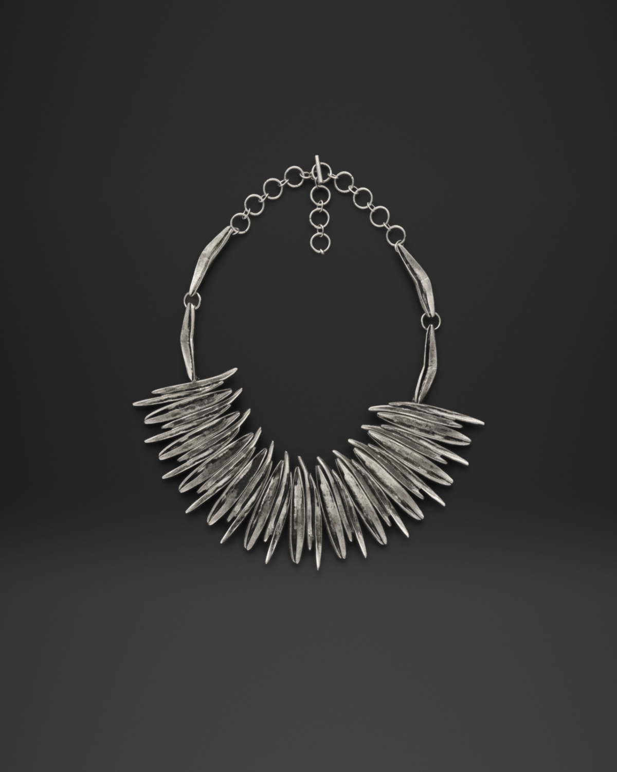 Fang Spike Bib Necklace