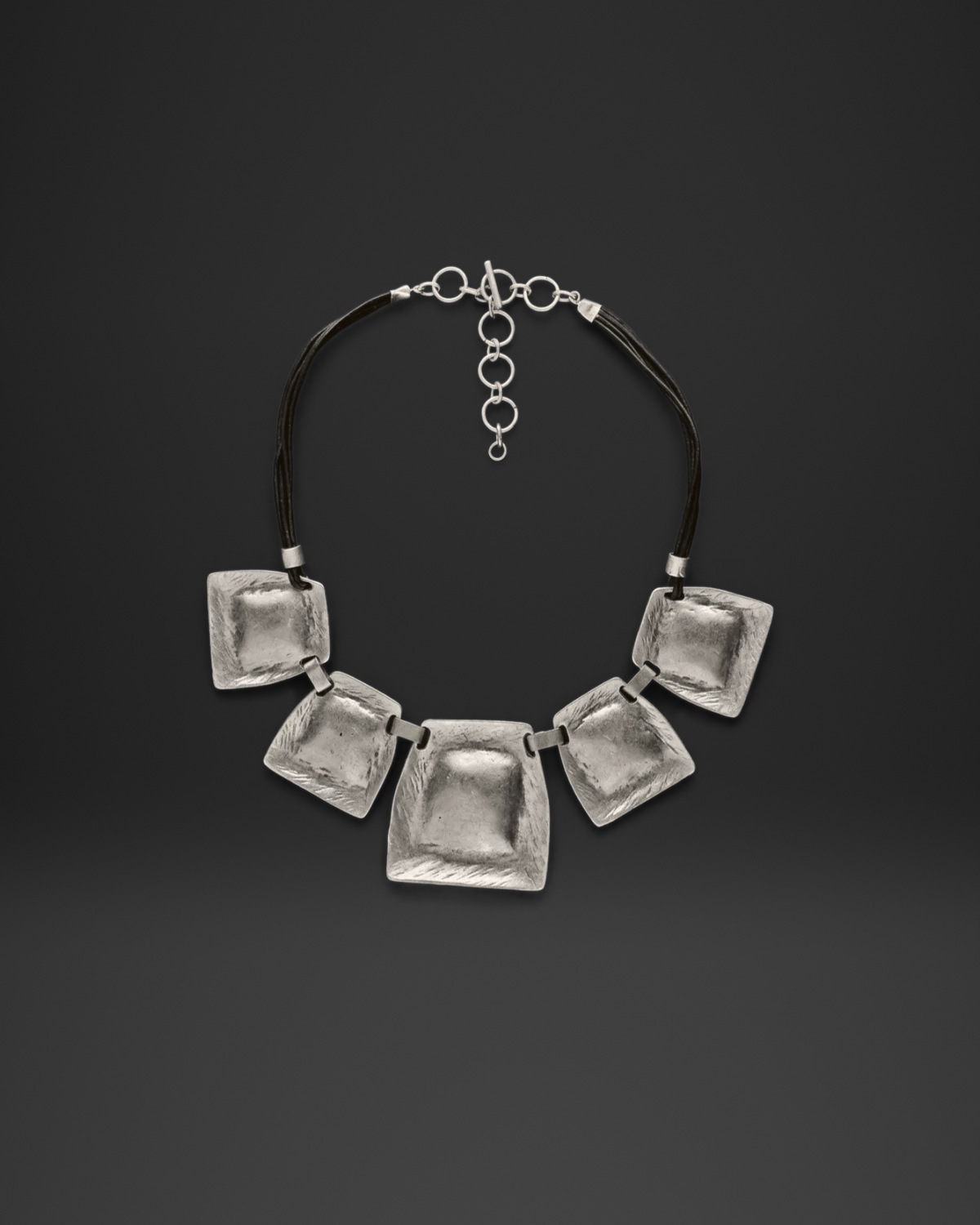Square Tile Cord Necklace