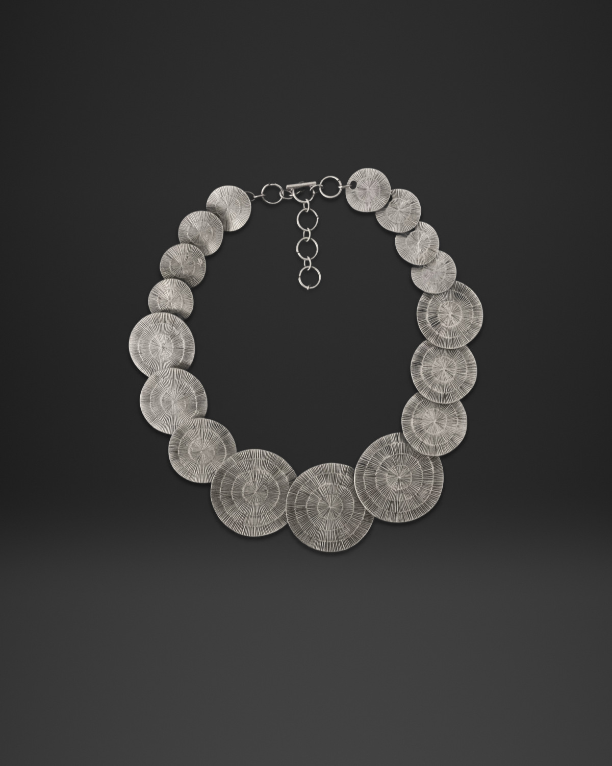 Radial Disc Link Necklace